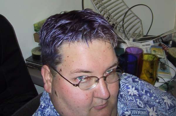 dark hair with purple tips. Adventures In Hair